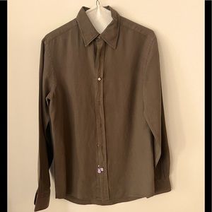 Ralph Lauren Purple Label. Linen & Silk. Made in Italy. S 14.5. Very handsome.